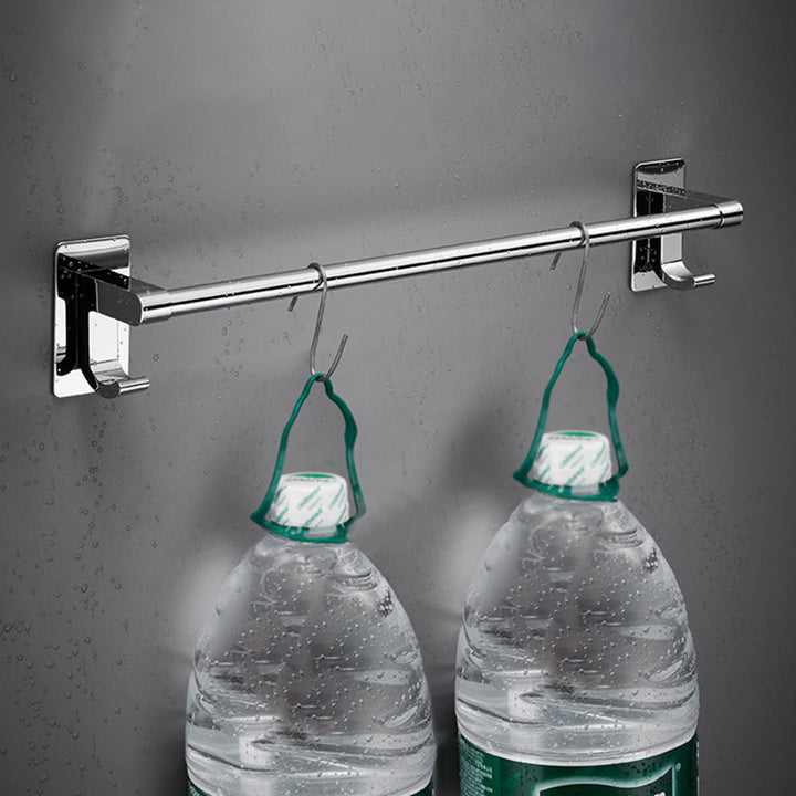 Lisslune | Polished Chrome Bathroom Accessory Set Modern Bathroom Shelf Stainless Steel