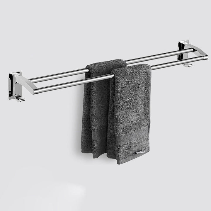 Lisslune | Polished Chrome Bathroom Accessory Set Modern Bathroom Shelf Stainless Steel