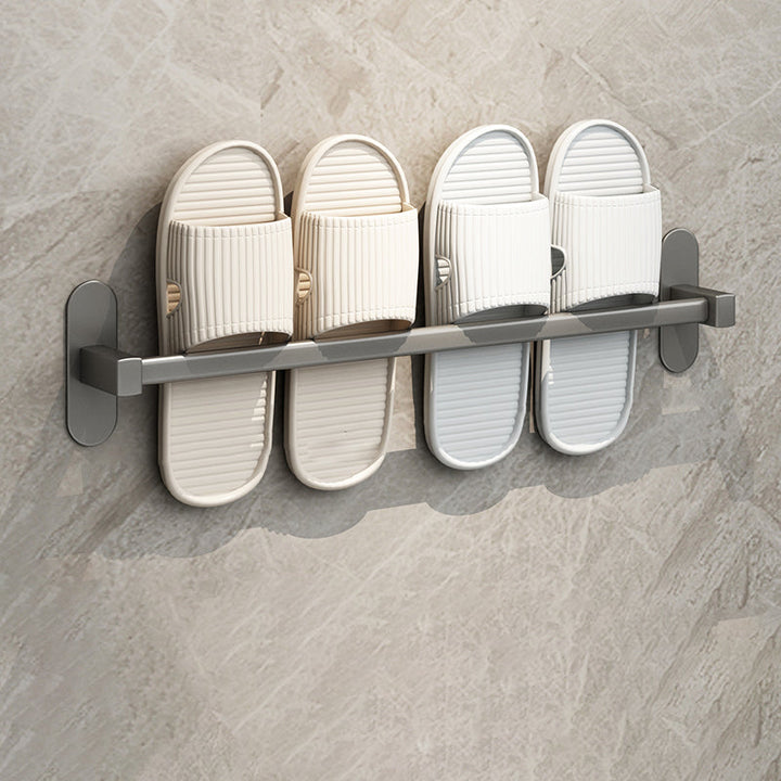 Lisslune | Gray Bathroom Accessory Set Modern 1/2 - Piece Bathroom Shelf Rustproof