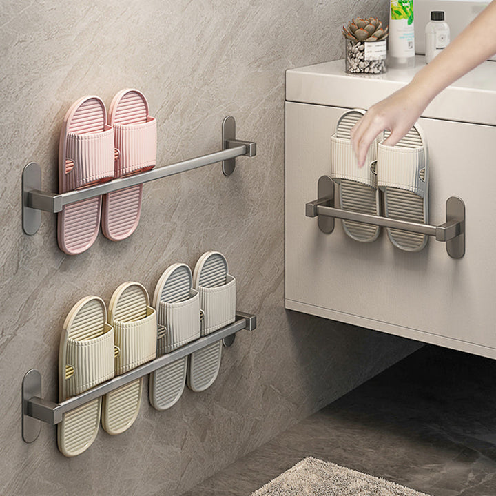 Lisslune | Gray Bathroom Accessory Set Modern 1/2 - Piece Bathroom Shelf Rustproof