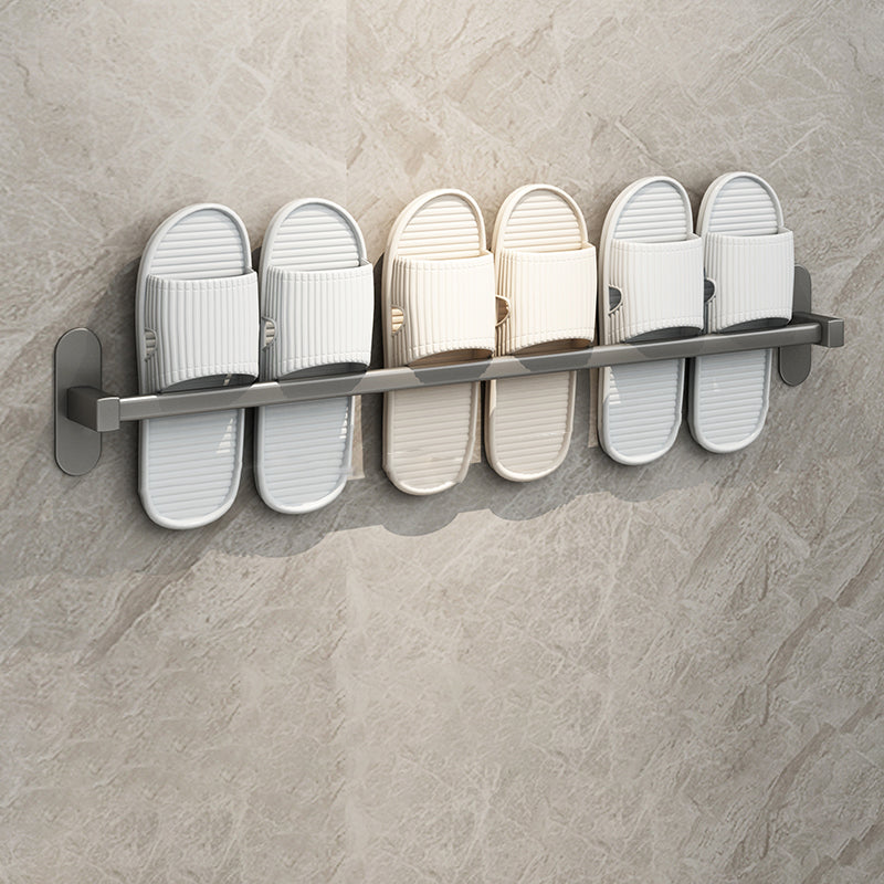 Lisslune | Gray Bathroom Accessory Set Modern 1/2 - Piece Bathroom Shelf Rustproof