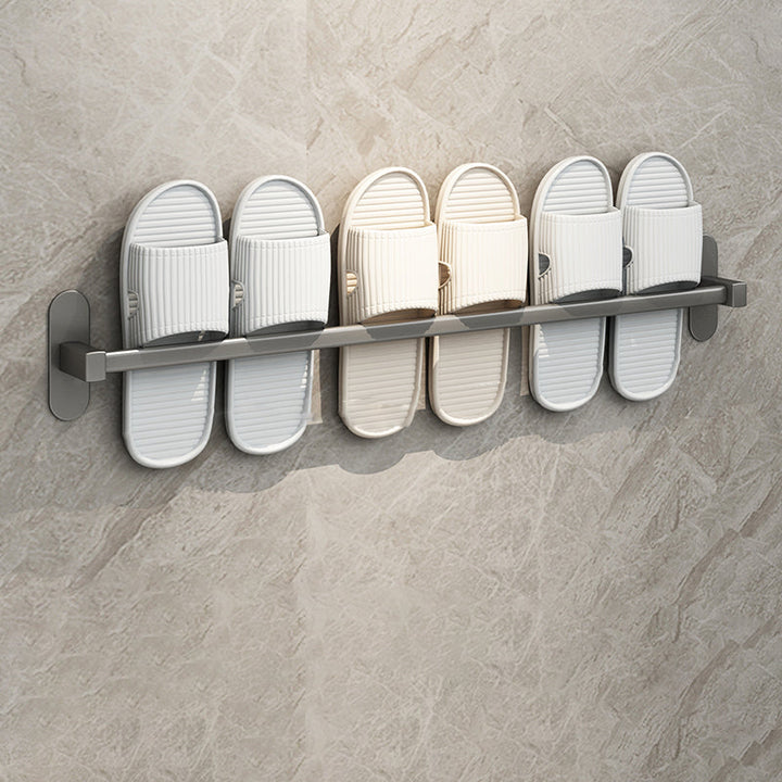 Lisslune | Gray Bathroom Accessory Set Modern 1/2 - Piece Bathroom Shelf Rustproof