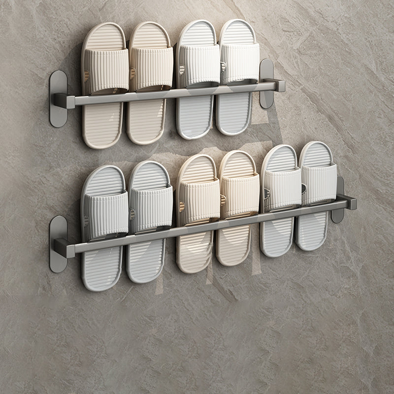 Lisslune | Gray Bathroom Accessory Set Modern 1/2 - Piece Bathroom Shelf Rustproof