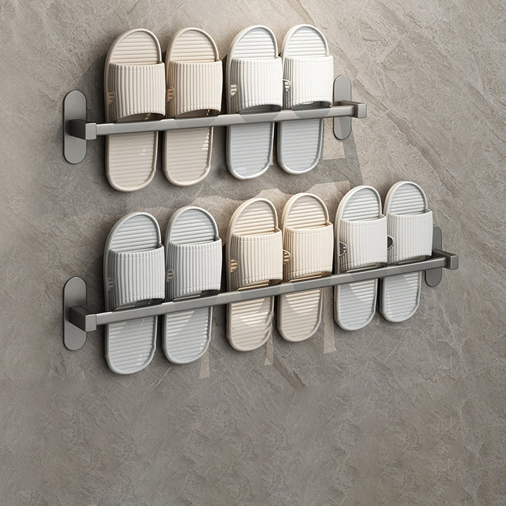 Lisslune | Gray Bathroom Accessory Set Modern 1/2 - Piece Bathroom Shelf Rustproof
