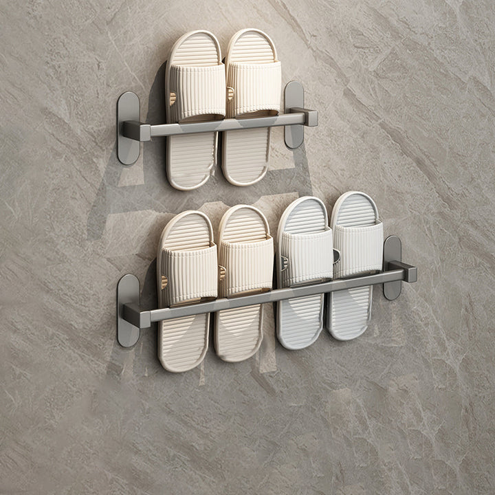 Lisslune | Gray Bathroom Accessory Set Modern 1/2 - Piece Bathroom Shelf Rustproof