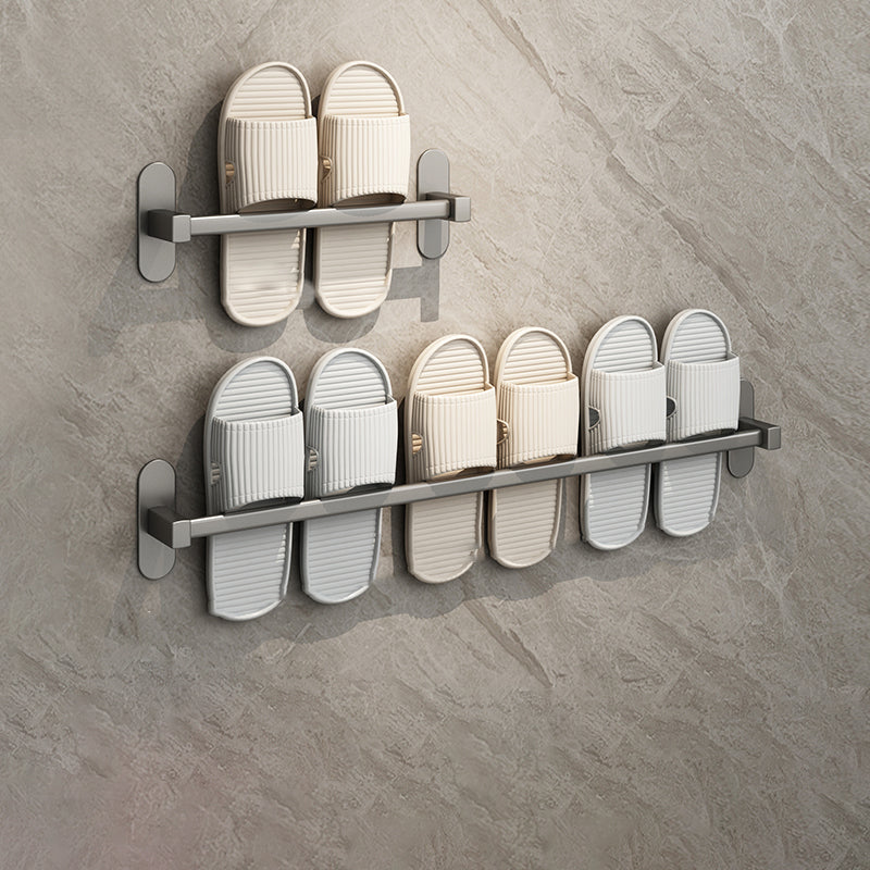 Lisslune | Gray Bathroom Accessory Set Modern 1/2 - Piece Bathroom Shelf Rustproof