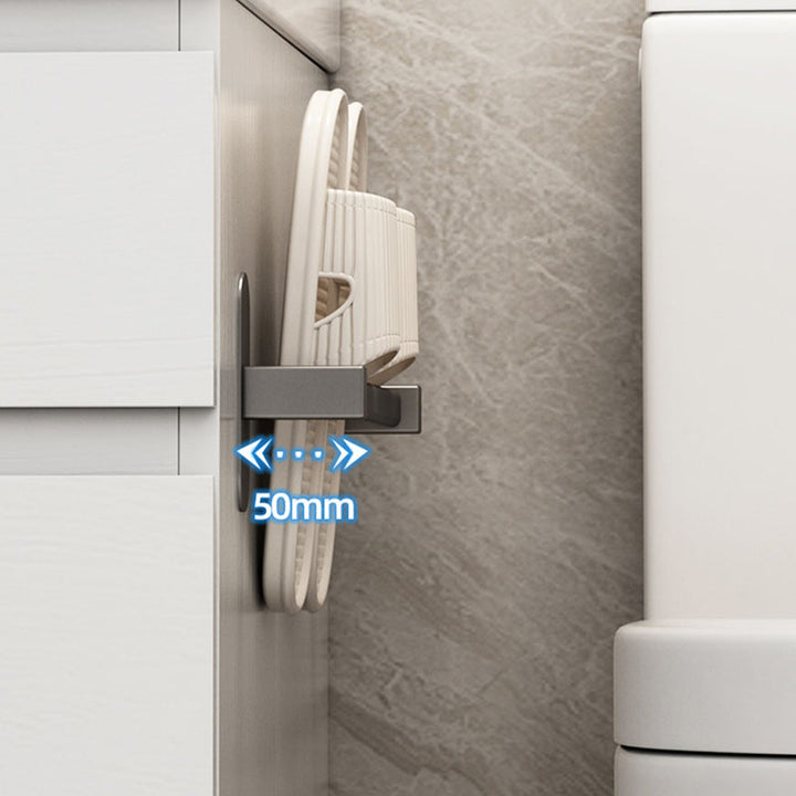 Lisslune | Gray Bathroom Accessory Set Modern 1/2 - Piece Bathroom Shelf Rustproof