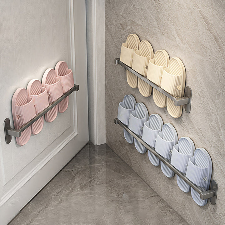 Lisslune | Gray Bathroom Accessory Set Modern 1/2 - Piece Bathroom Shelf Rustproof