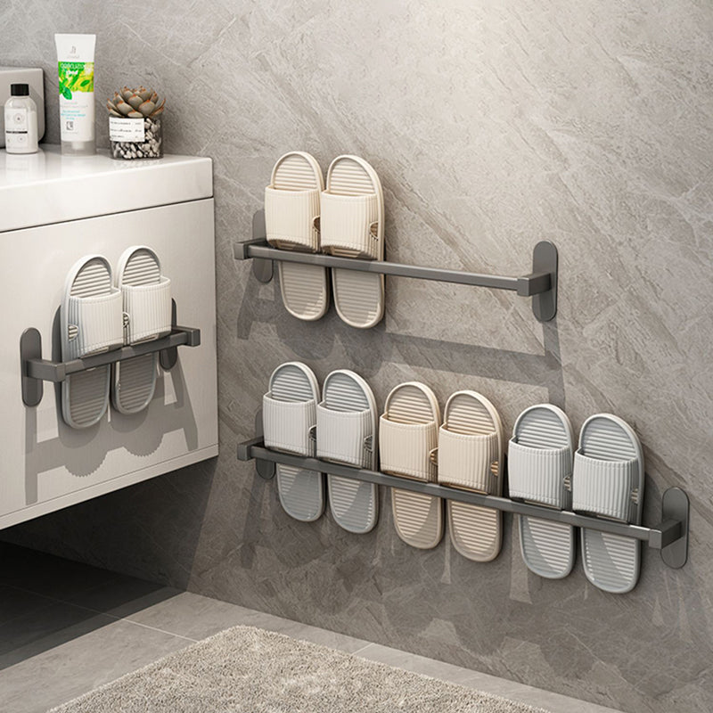 Lisslune | Gray Bathroom Accessory Set Modern 1/2 - Piece Bathroom Shelf Rustproof