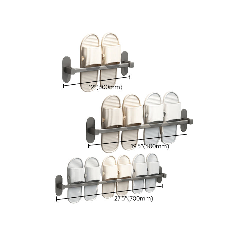 Lisslune | Gray Bathroom Accessory Set Modern 1/2 - Piece Bathroom Shelf Rustproof