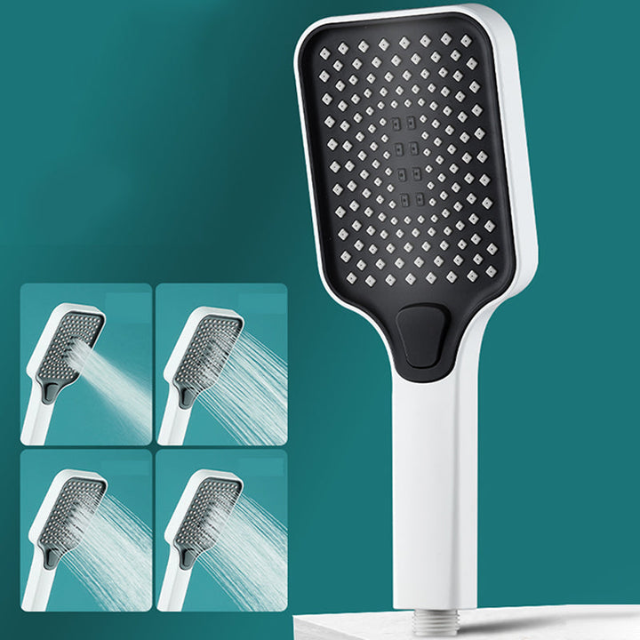 Lisslune | Contemporary Rectangular Hand Shower Adjustable Spray Pattern Showerhead