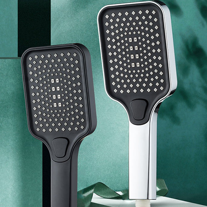 Lisslune | Contemporary Rectangular Hand Shower Adjustable Spray Pattern Shower Head