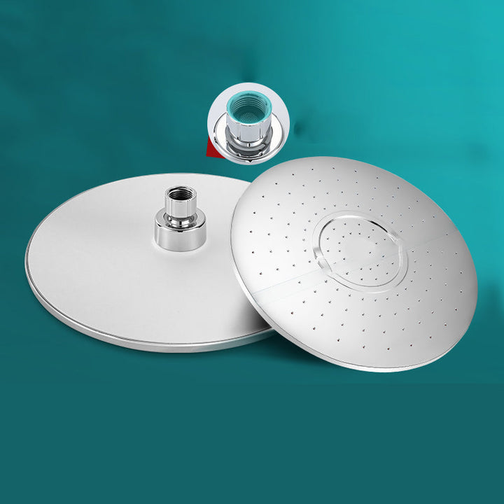Lisslune | Round Showerhead Combo Modern Fixed Showerhead for Bathroom
