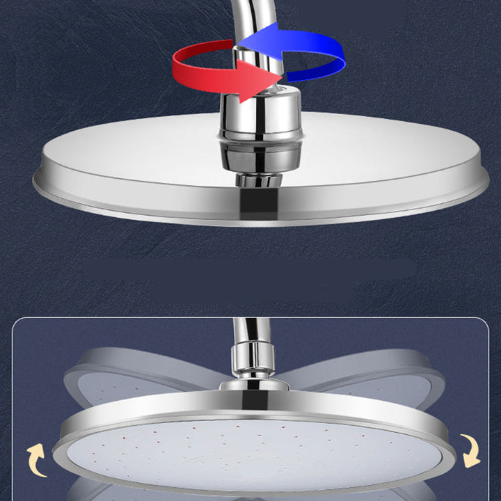 Lisslune | Round Showerhead Combo Modern Fixed Showerhead for Bathroom
