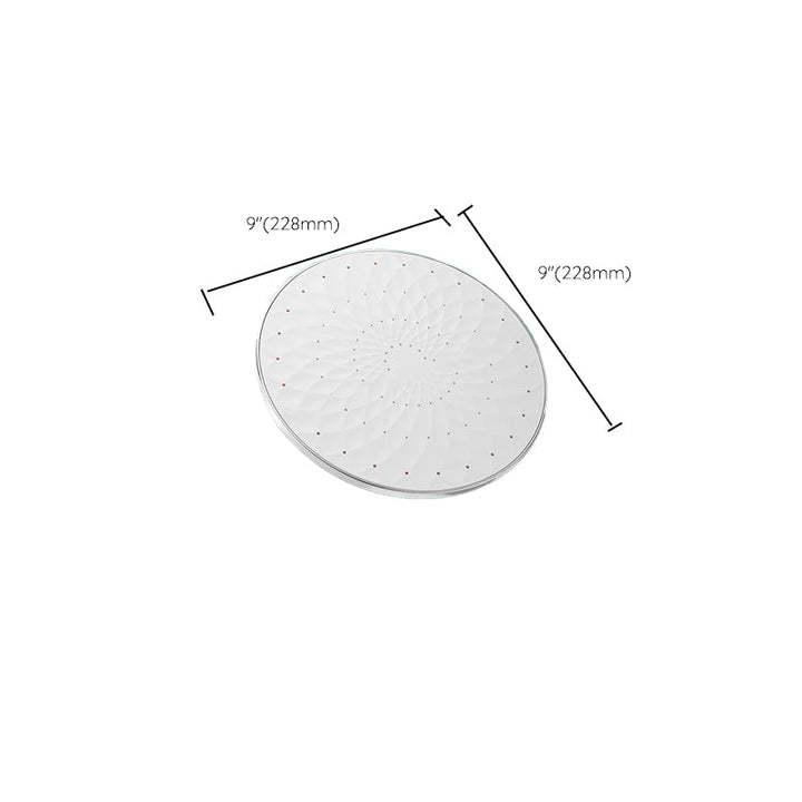 Lisslune | Round Showerhead Combo Modern Fixed Showerhead for Bathroom