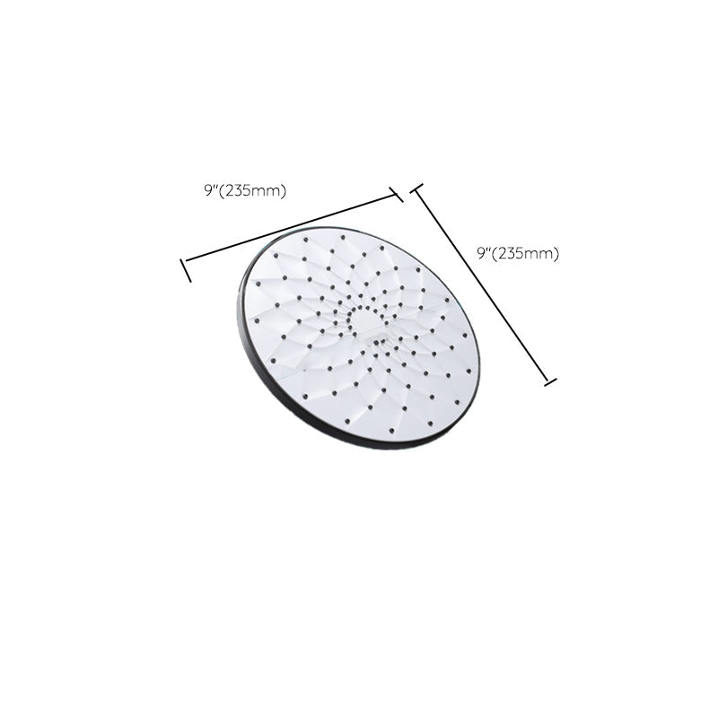 Lisslune | Round Showerhead Combo Modern Fixed Showerhead for Bathroom