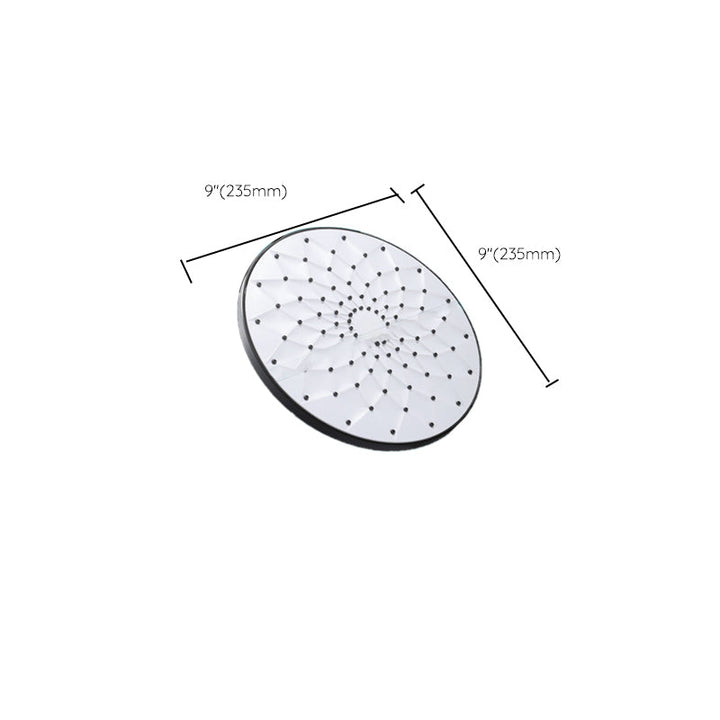 Lisslune | Round Showerhead Combo Modern Fixed Showerhead for Bathroom