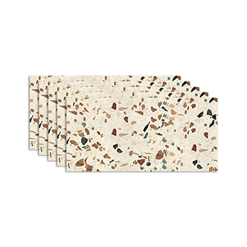 Lisslune | Brown non-slip floor tile 30 cm x 60 cm brick effect single tile PVC
