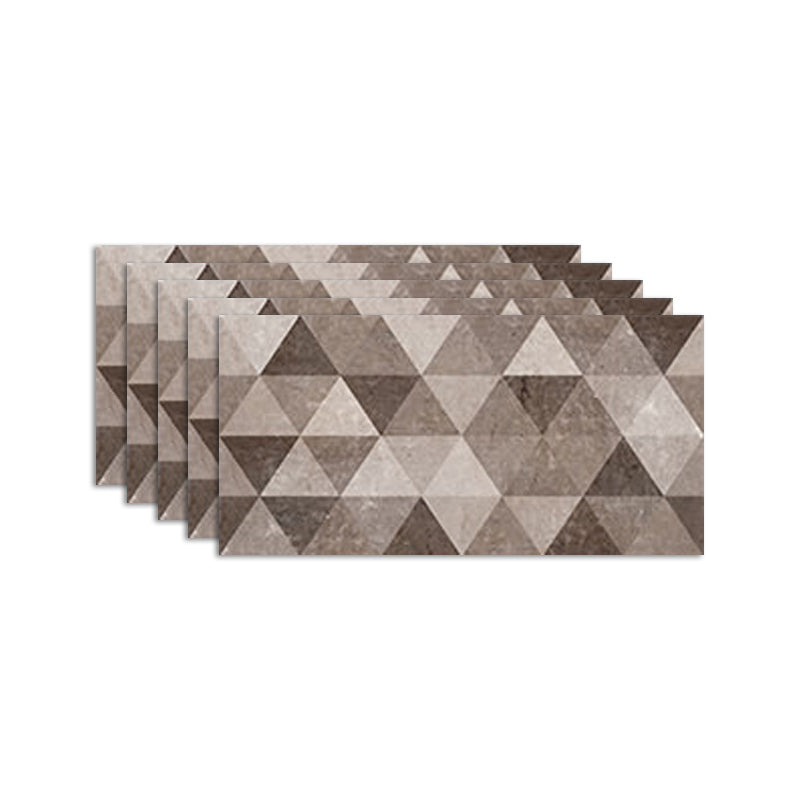 Lisslune | Brown non-slip floor tile 30 cm x 60 cm brick effect single tile PVC