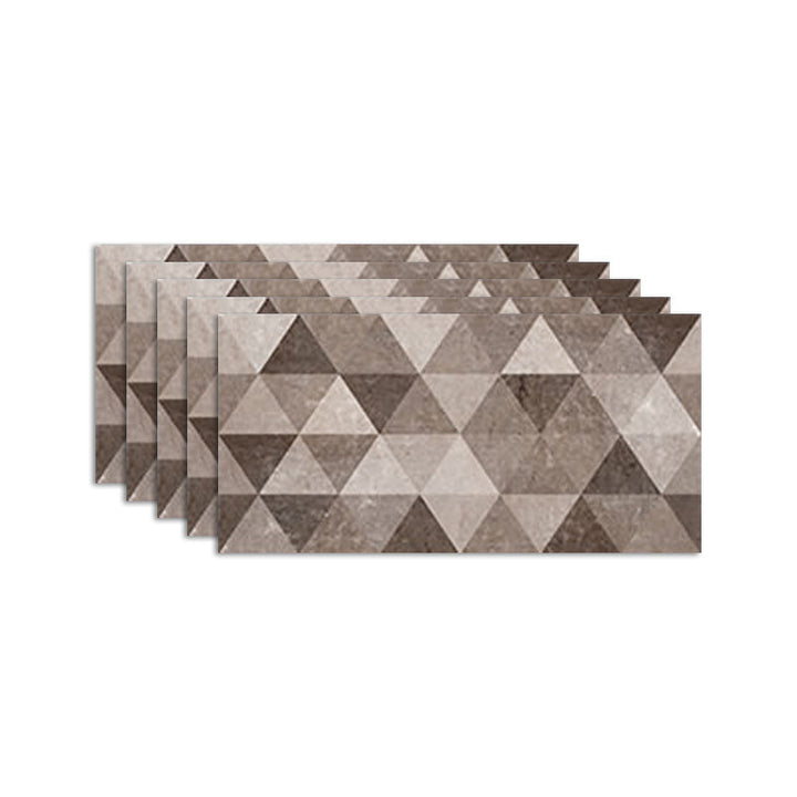 Lisslune | Brown non-slip floor tile 30 cm x 60 cm brick effect single tile PVC