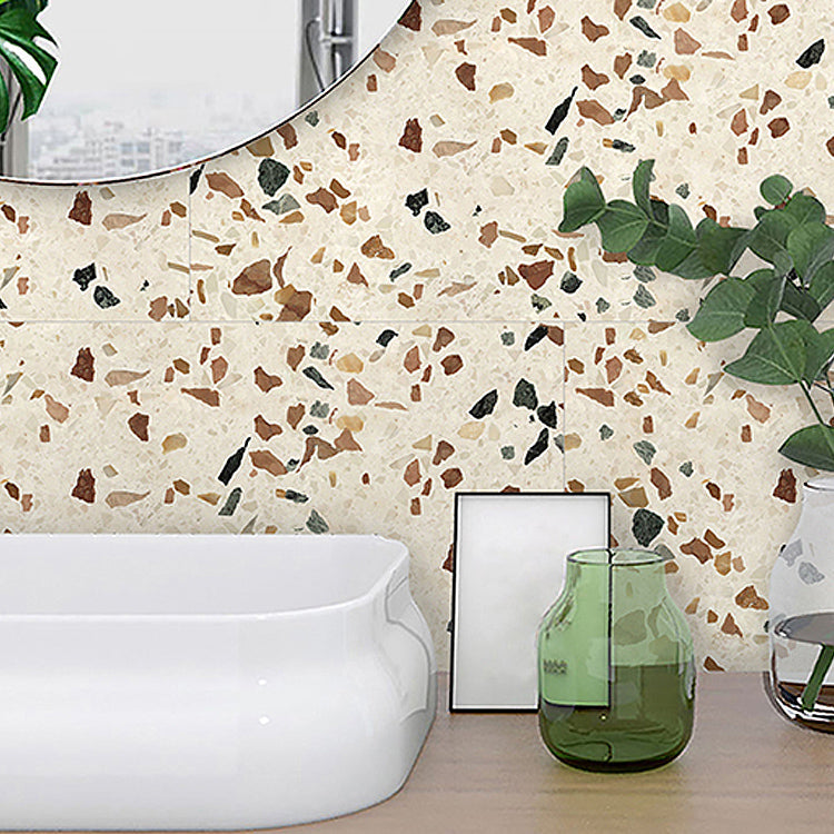 Lisslune | Brown non-slip floor tile 30 cm x 60 cm brick effect single tile PVC