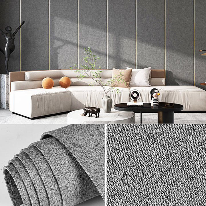 Lisslune | Modern Linen Wall Cladding Panels Textured Wall Interior Anti-Collision Board