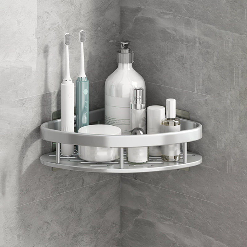 Lisslune | Silver/Black Bathroom Accessories Set Modern 1/2/3 - Piece Bathroom Shelf