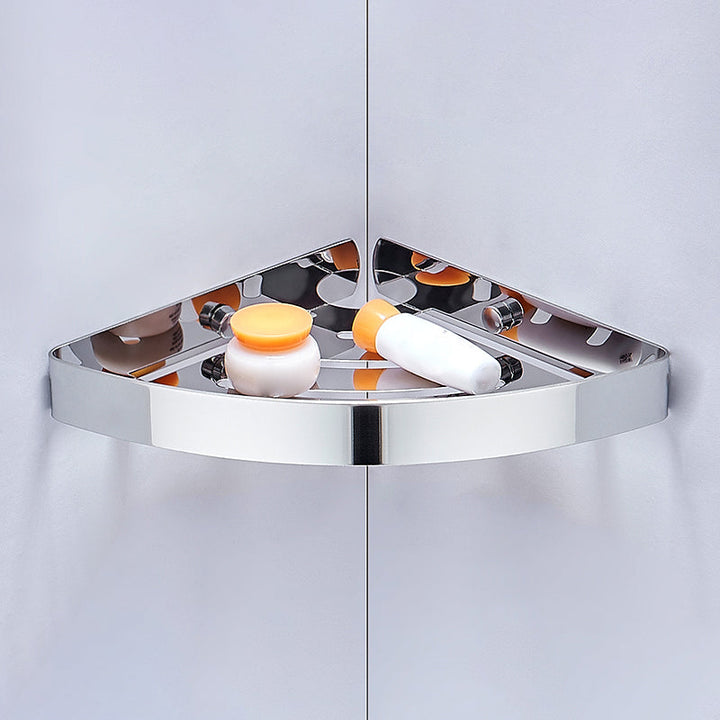Lisslune | Silver/black Bathroom accessory set Modern 1/2/3 - Piece Bathroom shelf