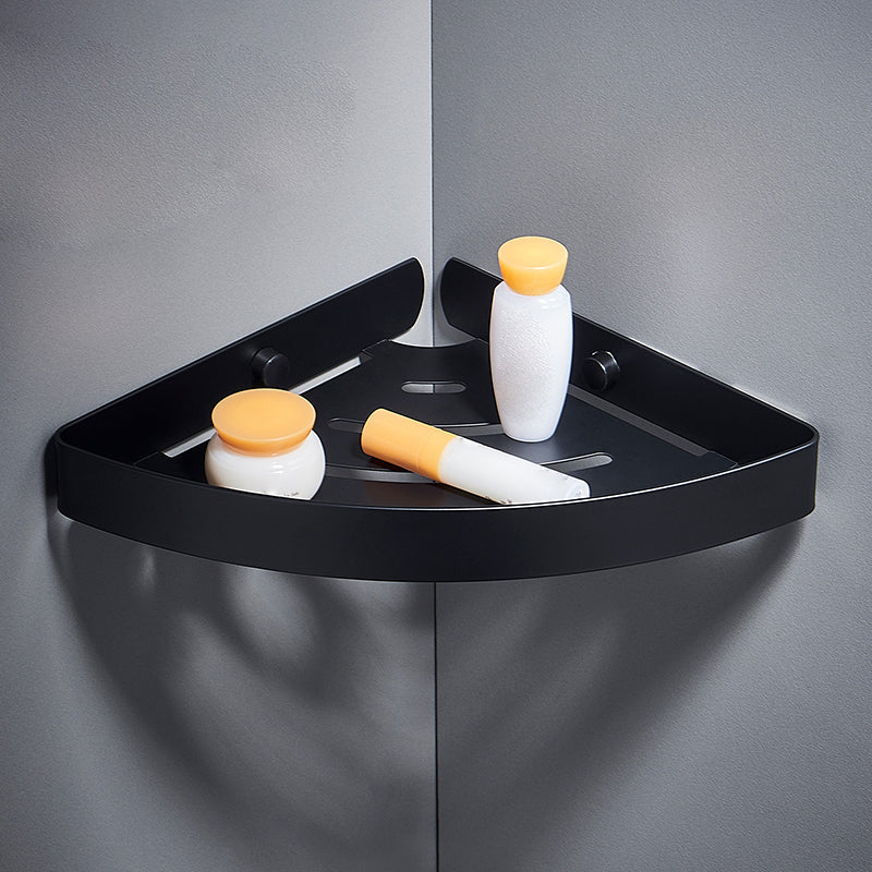 Lisslune | Silver/black Bathroom accessory set Modern 1/2/3 - Piece Bathroom shelf