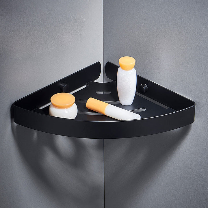 Lisslune | Silver/black Bathroom accessory set Modern 1/2/3 - Piece Bathroom shelf