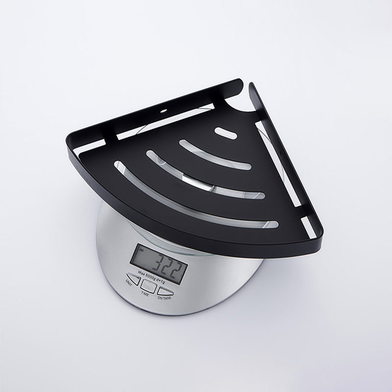 Lisslune | Silver/black Bathroom accessory set Modern 1/2/3 - Piece Bathroom shelf
