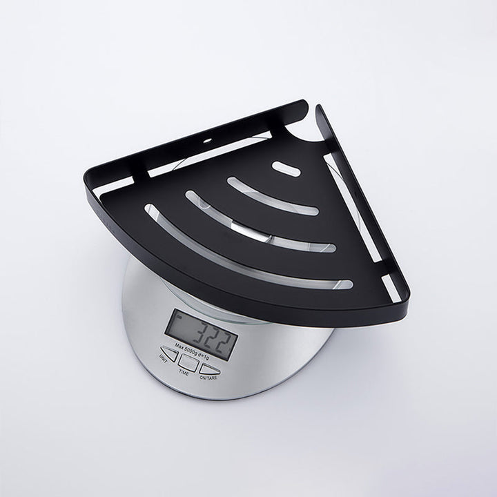 Lisslune | Silver/black Bathroom accessory set Modern 1/2/3 - Piece Bathroom shelf