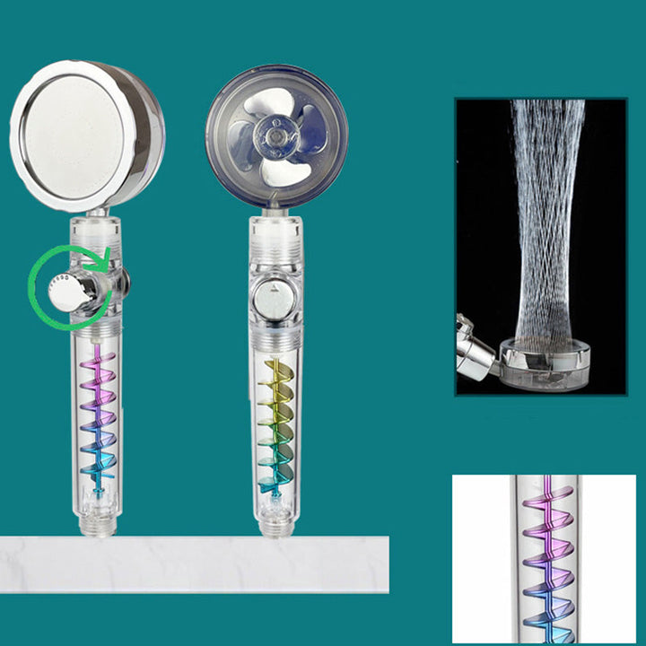 Lisslune | Modern Round Handheld Showerhead Rain Spray Head made of Plastic