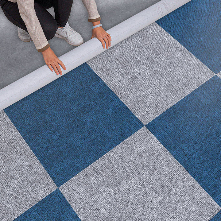Lisslune | Rectangular Plastic Floor Waterproof Fabric Look Floor Tiles