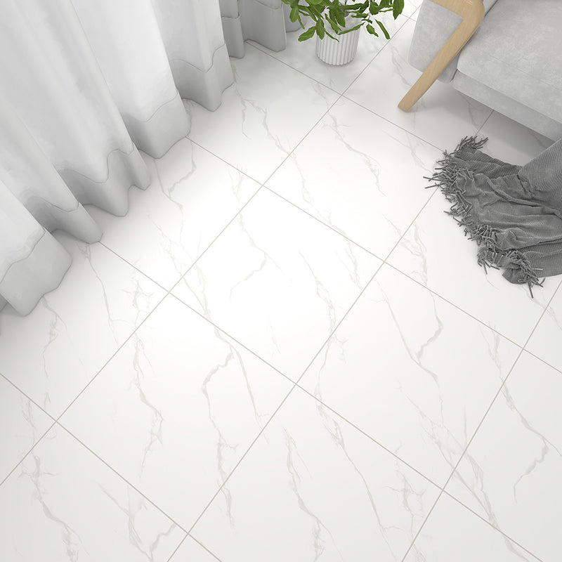Lisslune | Rectangular Plastic Floor Waterproof Fabric Look Floor Tiles