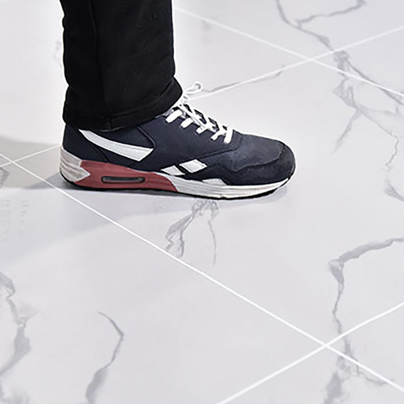 Lisslune | Rectangular Plastic Floor Waterproof Fabric Look Floor Tiles
