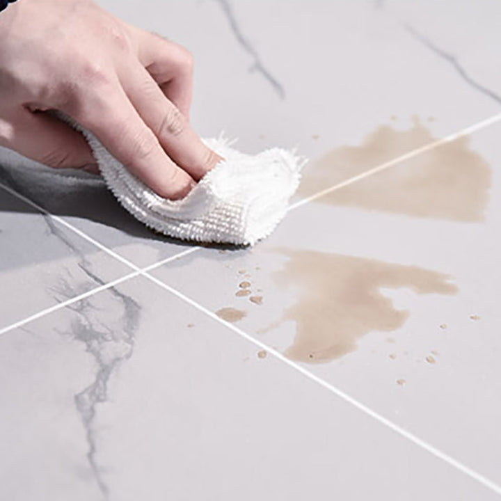 Lisslune | Rectangular Plastic Floor Waterproof Fabric Look Floor Tiles