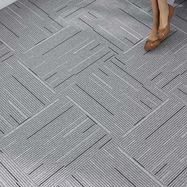 Lisslune | Rectangular Plastic Floor Waterproof Fabric Look Floor Tiles