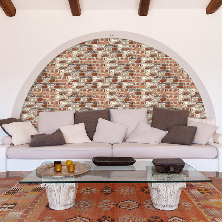 Lisslune | 3D Brick Peel and Stick Wall Tile PVC Peel and Stick Tile for the Kitchen