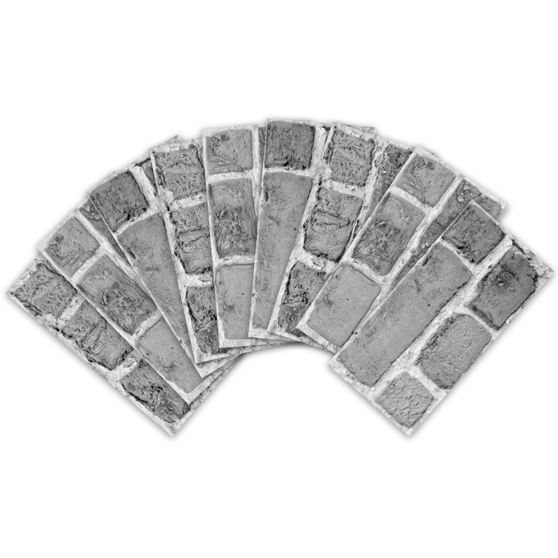 Lisslune | 3D Brick Peel and Stick Wall Tile PVC Peel and Stick Tile for the Kitchen
