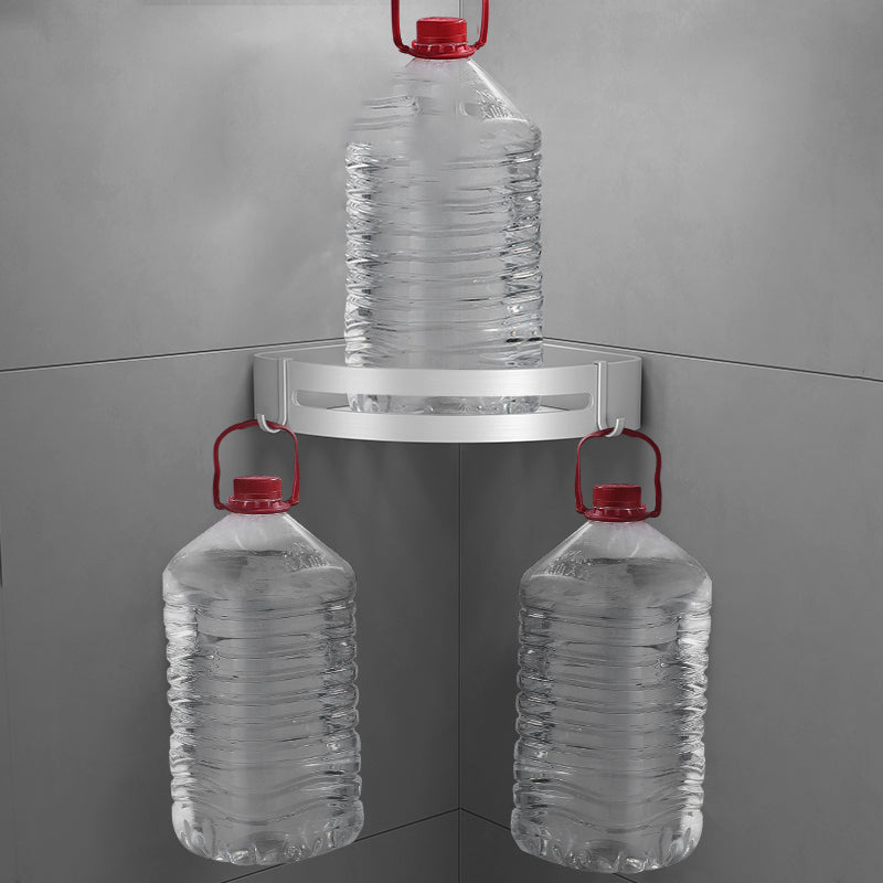 Lisslune | Silver Bathroom Accessory Set Modern Anti-Rust 1/2/3 -piece Bath Shelf