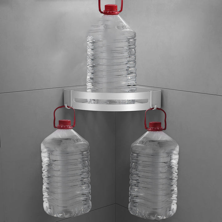 Lisslune | Silver Bathroom Accessory Set Modern Anti-Rust 1/2/3 -piece Bath Shelf