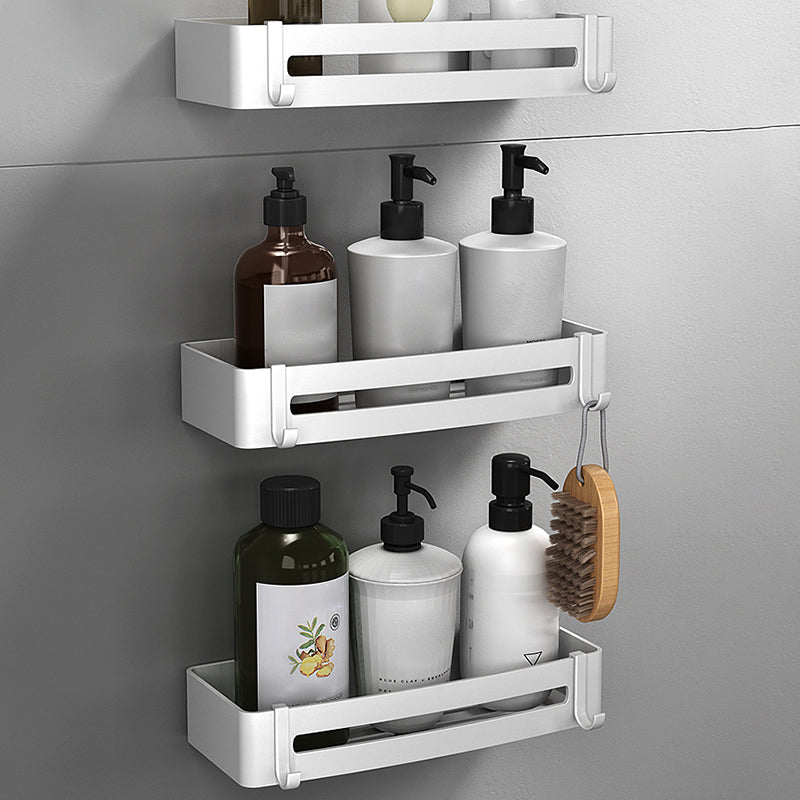 Lisslune | Silver Bathroom Accessory Set Modern Anti-Rust 1/2/3 -piece Bath Shelf