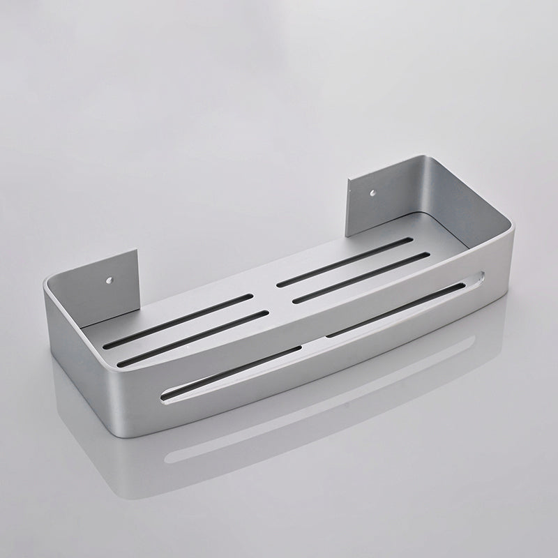 Lisslune | Silver Bathroom Accessory Set Modern Anti-Rust 1/2/3 -piece Bath Shelf