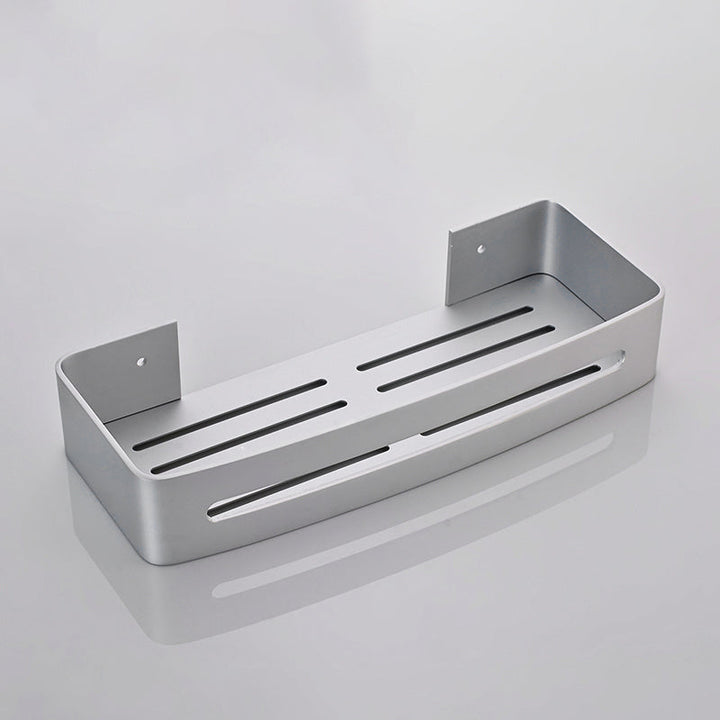 Lisslune | Silver Bathroom Accessory Set Modern Anti-Rust 1/2/3 -piece Bath Shelf