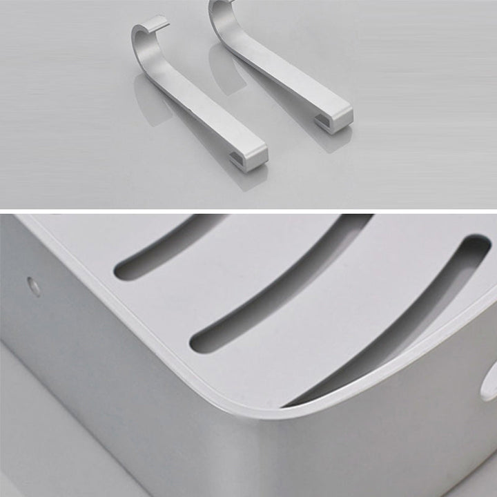 Lisslune | Silver Bathroom Accessory Set Modern Anti-Rust 1/2/3 -piece Bath Shelf