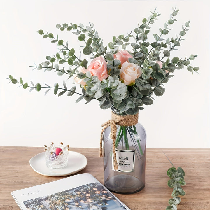 Lisslune | SpringEuca Artificial Eucalyptus – Decorative Centerpiece for Get Well or Hanukkah