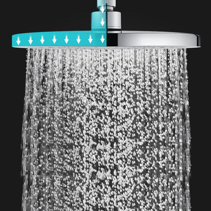 Lisslune | Round solid shower metal modern shower head combination for the bathroom
