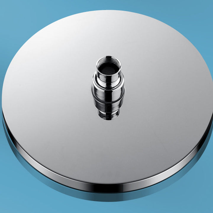 Lisslune | Metal Shower Head Combo Contemporary Round Fixed Shower Head for the Bathroom