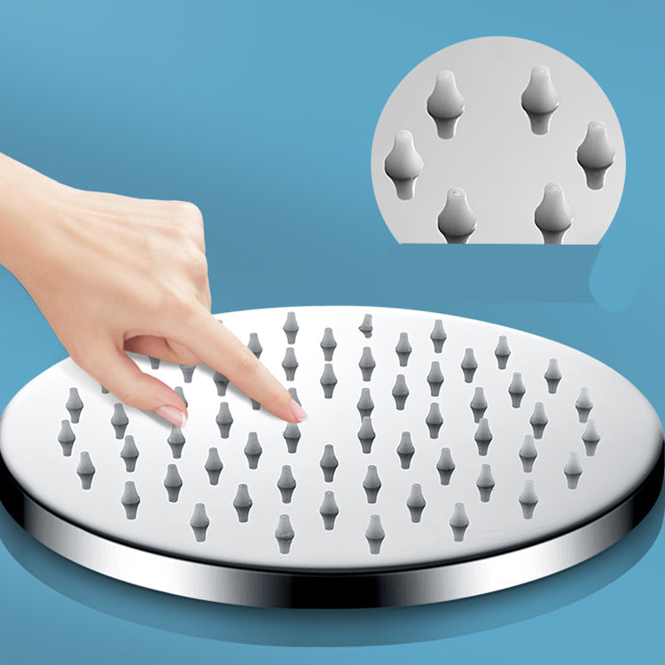 Lisslune | Metal Shower Head Combo Contemporary Round Fixed Shower Head for the Bathroom